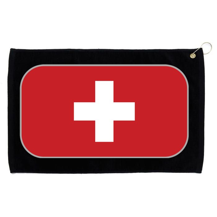 Switzerland Flag Soccer Team World Cup 2022 Swiss Flag Grommeted Golf Towel