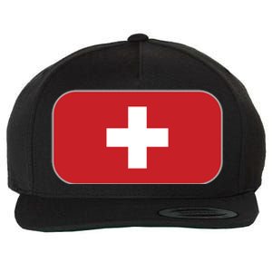 Switzerland Flag Soccer Team World Cup 2022 Swiss Flag Wool Snapback Cap