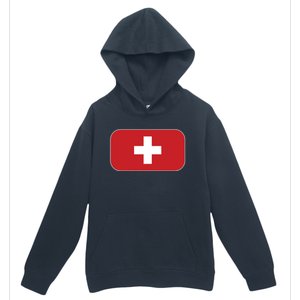 Switzerland Flag Soccer Team World Cup 2022 Swiss Flag Urban Pullover Hoodie