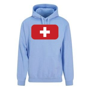 Switzerland Flag Soccer Team World Cup 2022 Swiss Flag Unisex Surf Hoodie