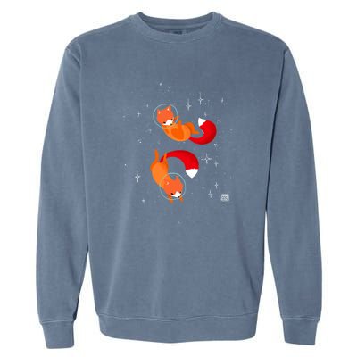 Space Foxes Garment-Dyed Sweatshirt