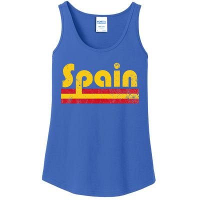 Spanish Flag Spain Pride Roots Heritage Ladies Essential Tank