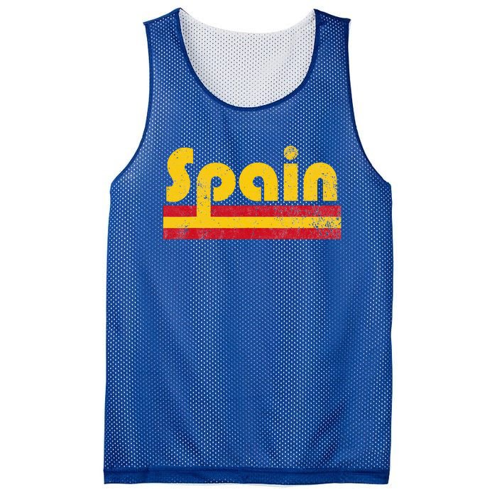 Spanish Flag Spain Pride Roots Heritage Mesh Reversible Basketball Jersey Tank