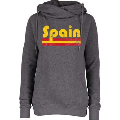 Spanish Flag Spain Pride Roots Heritage Womens Funnel Neck Pullover Hood