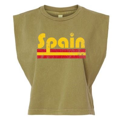 Spanish Flag Spain Pride Roots Heritage Garment-Dyed Women's Muscle Tee