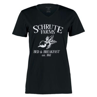 Schrute Farms Women's Momentum V-Neck T-Shirt