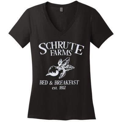 Schrute Farms Women's V-Neck T-Shirt