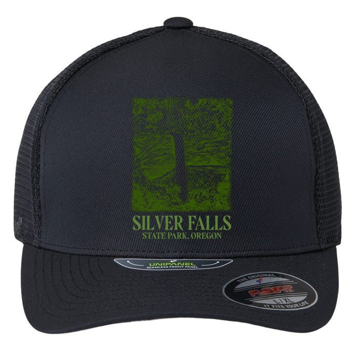 Silver Falls State Park Oregon Flexfit Unipanel Trucker Cap