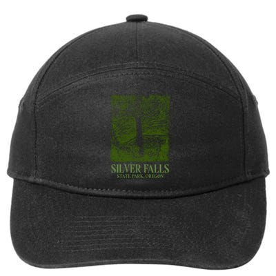 Silver Falls State Park Oregon 7-Panel Snapback Hat