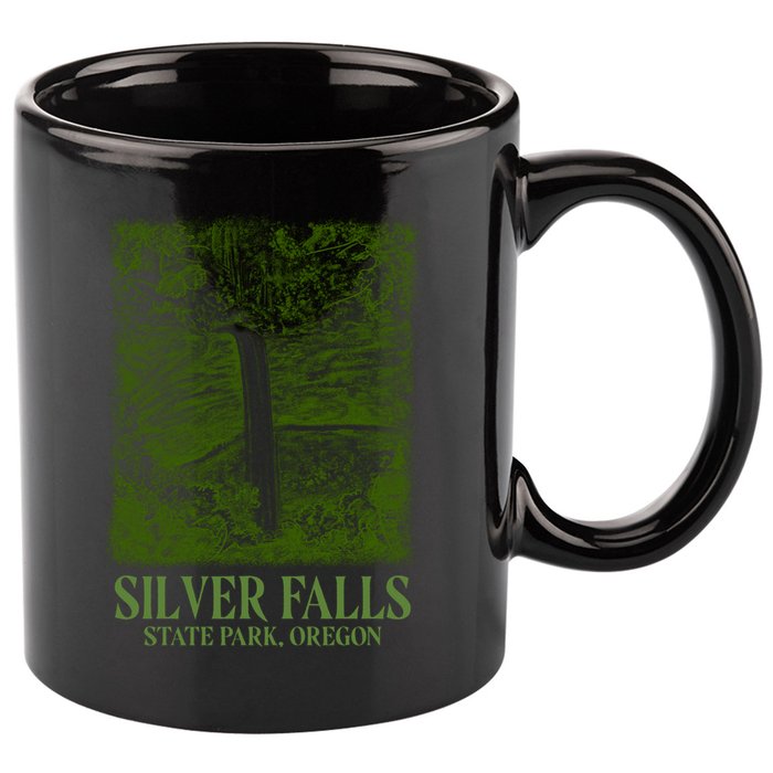 Silver Falls State Park Oregon 11oz C Handle Ceramic Mug