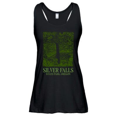 Silver Falls State Park Oregon Ladies Essential Flowy Tank