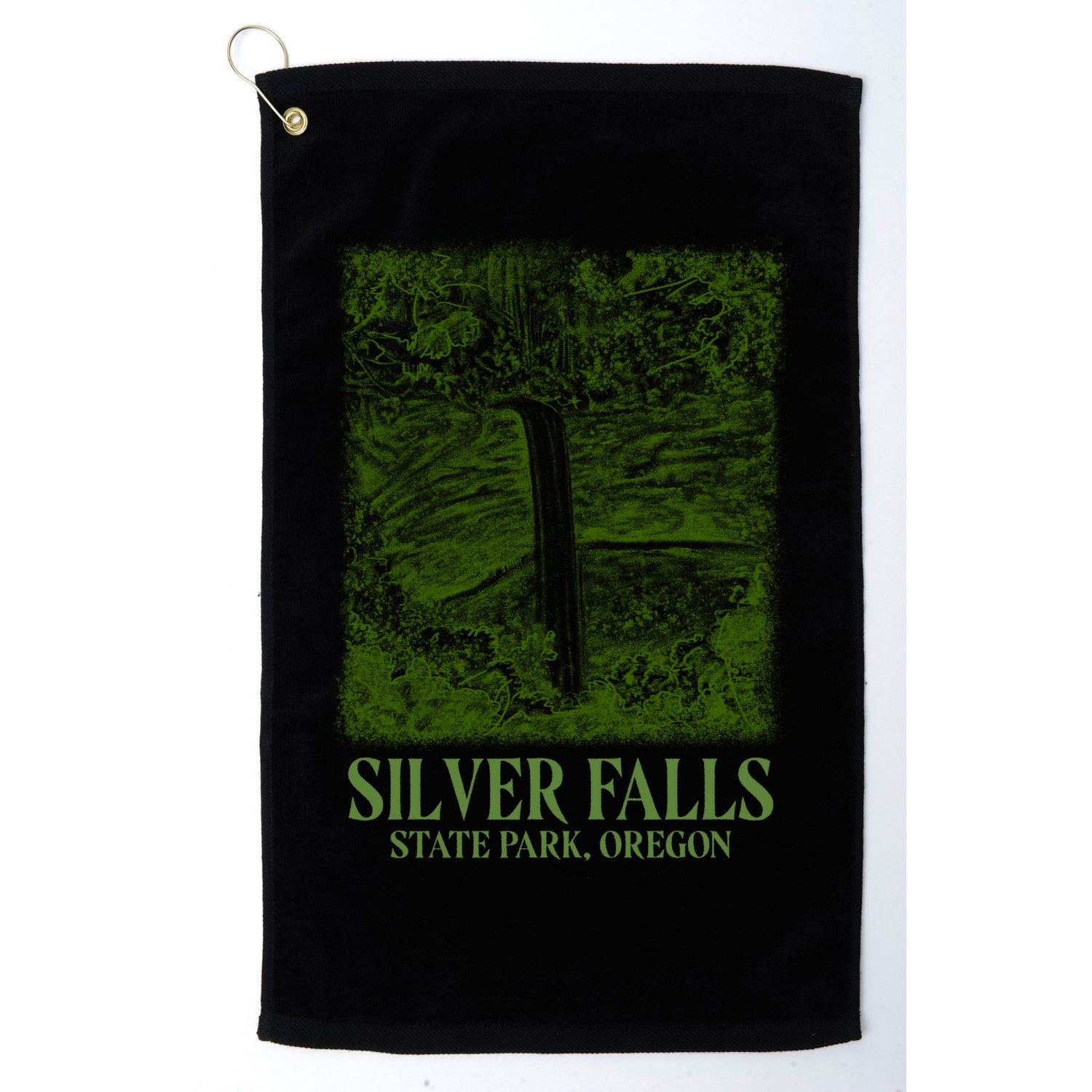 Silver Falls State Park Oregon Golf Towel