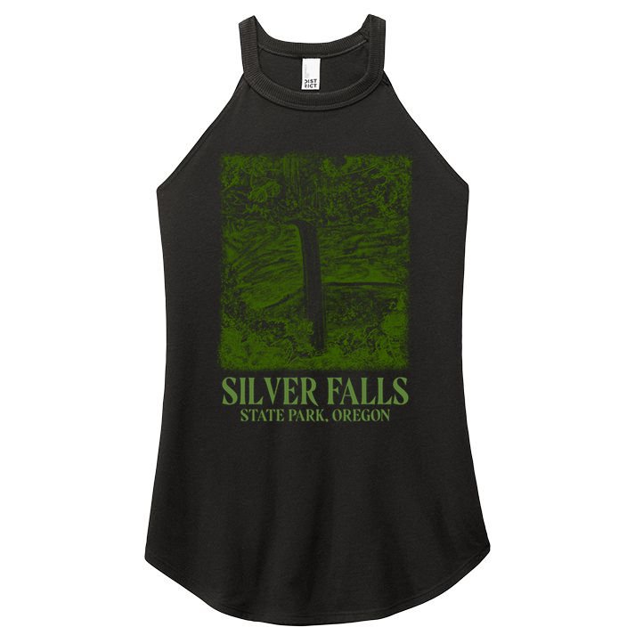 Silver Falls State Park Oregon Women's Perfect Tri Rocker Tank