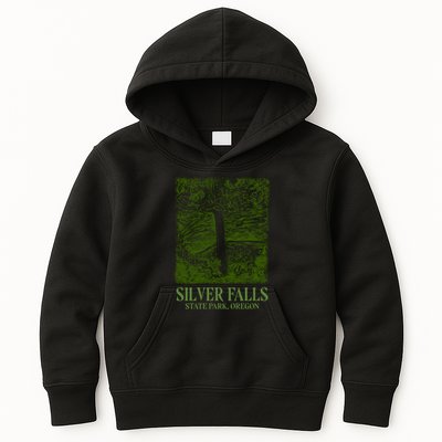 Silver Falls State Park Oregon Kids Hoodie