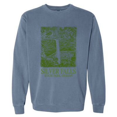 Silver Falls State Park Oregon Garment-Dyed Sweatshirt