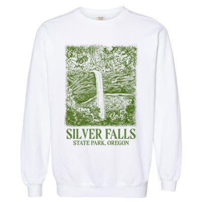 Silver Falls State Park Oregon Garment-Dyed Sweatshirt