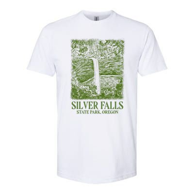 Silver Falls State Park Oregon Softstyle CVC T-Shirt