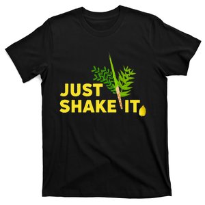 Sukkot Four Species Just Shake It Lulav Etrog Sukkah Gift T-Shirt