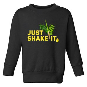 Sukkot Four Species Just Shake It Lulav Etrog Sukkah Gift Toddler Sweatshirt