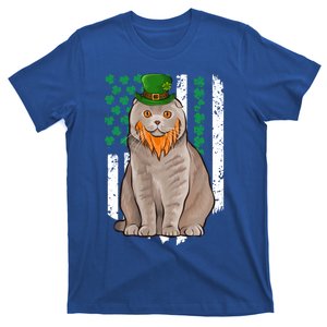 Scottish Fold St Patricks Day Irish American Flag Gift T-Shirt