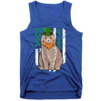 Scottish Fold St Patricks Day Irish American Flag Gift Tank Top