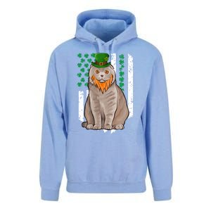 Scottish Fold St Patricks Day Irish American Flag Gift Unisex Surf Hoodie