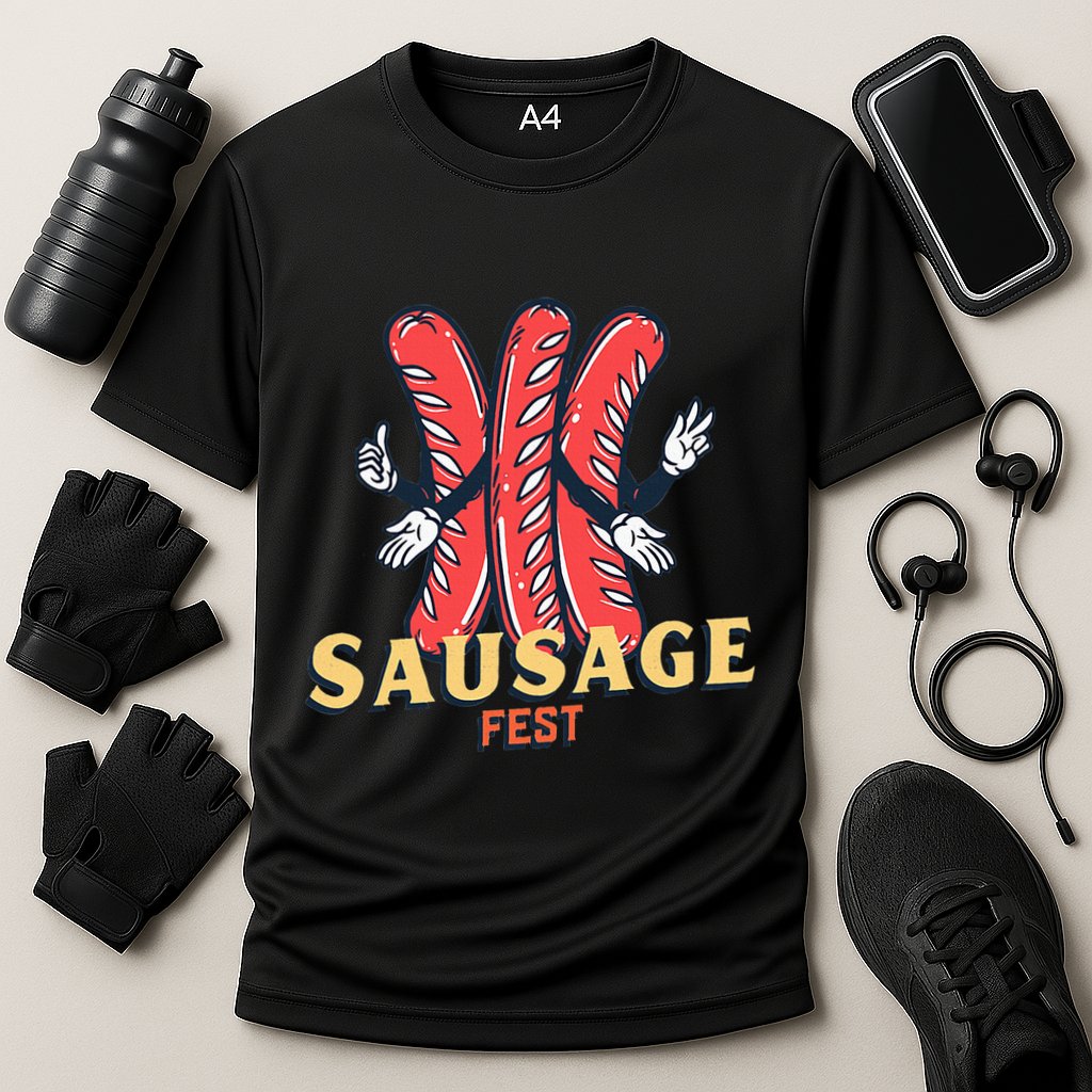 Sausage Fest Sausage Cooling Performance Crew T-Shirt