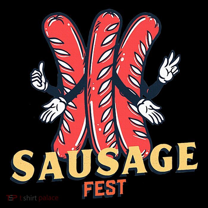 Sausage Fest Sausage Drawstring Bag