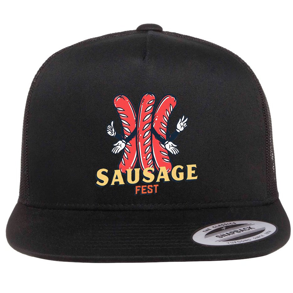 Sausage Fest Sausage Flat Bill Trucker Hat