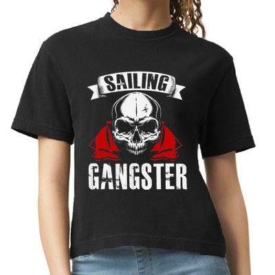 Sailing Funny Sailing Gangster Quote Sailor Sailboat Comfort Colors Boxy T-Shirt