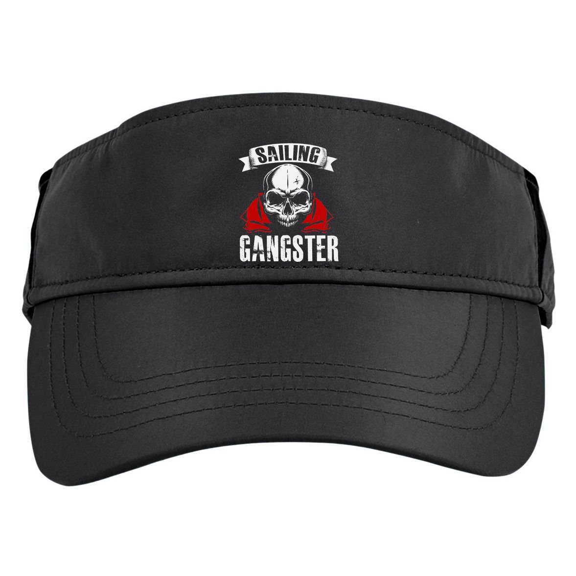 Sailing Funny Sailing Gangster Quote Sailor Sailboat Adult Drive Performance Visor