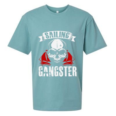 Sailing Funny Sailing Gangster Quote Sailor Sailboat Sueded Cloud Jersey T-Shirt