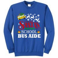 SantaS Favorite School Bus Aide Christmas Pajama Cool Gift Tall Sweatshirt