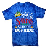 SantaS Favorite School Bus Aide Christmas Pajama Cool Gift Tie-Dye T-Shirt