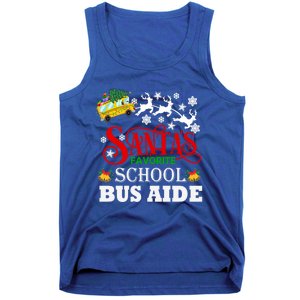 SantaS Favorite School Bus Aide Christmas Pajama Cool Gift Tank Top