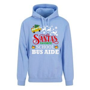 SantaS Favorite School Bus Aide Christmas Pajama Cool Gift Unisex Surf Hoodie