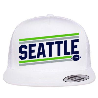 Seattle Football Flat Bill Trucker Hat