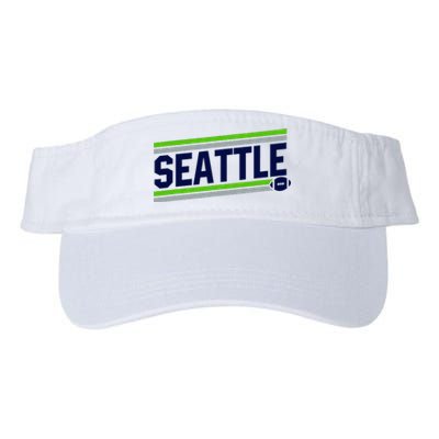 Seattle Football Valucap Bio-Washed Visor