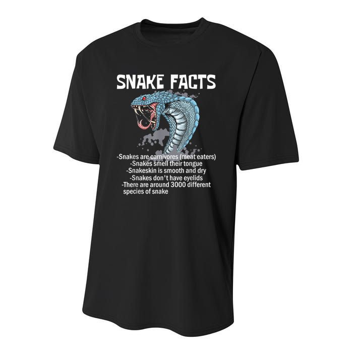 Snake Facts Snake Owner Reptile Zoologist Herpetologist Youth Performance Sprint T-Shirt