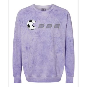 Soccer For Soccer Goals Soccer Colorblast Crewneck Sweatshirt