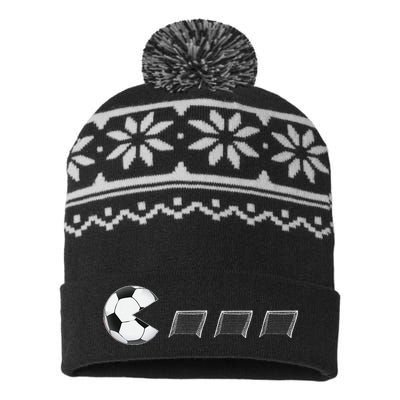 Soccer For Soccer Goals Soccer USA-Made Snowflake Beanie