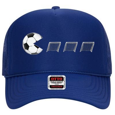 Soccer For Soccer Goals Soccer High Crown Mesh Back Trucker Hat