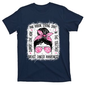 Support Fighter Survivor Warrior Breast Cancer Awareness T-Shirt