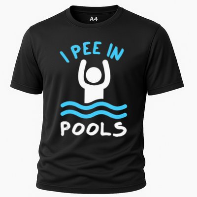 Swimmer Funny Swimming I Pee In Pools Performance Shirt