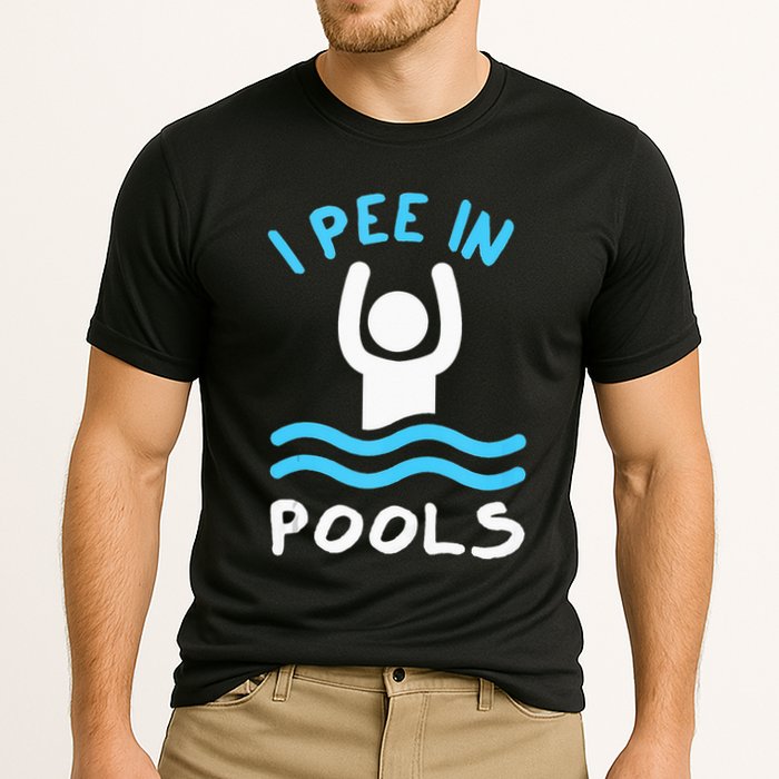 Swimmer Funny Swimming I Pee In Pools Performance Shirt