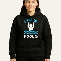 Swimmer Funny Swimming I Pee In Pools Hoodie