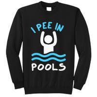 Swimmer Funny Swimming I Pee In Pools Sweatshirt