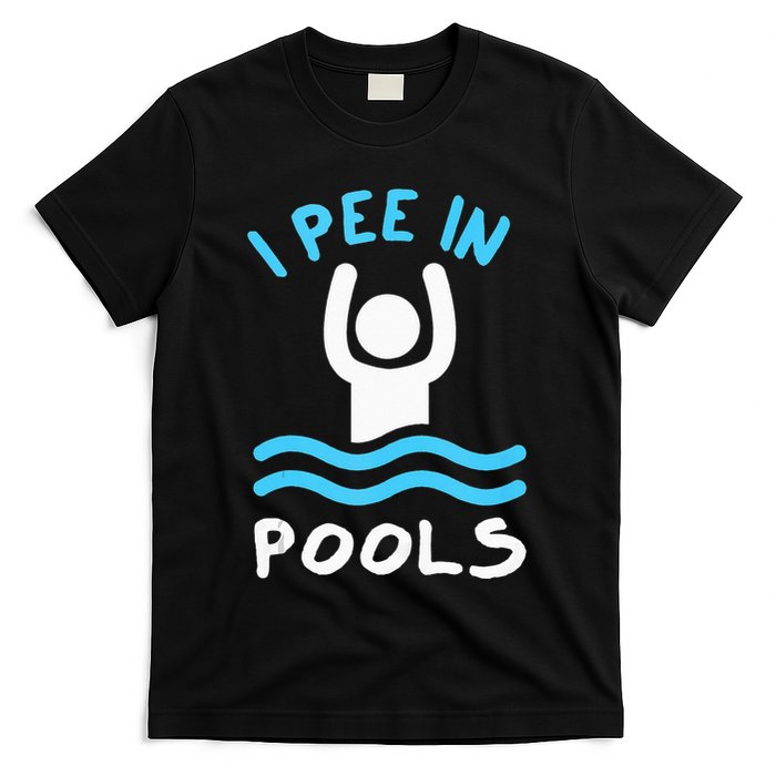 Swimmer Funny Swimming I Pee In Pools T-Shirt