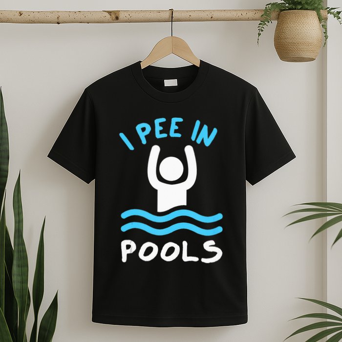 Swimmer Funny Swimming I Pee In Pools T-Shirt