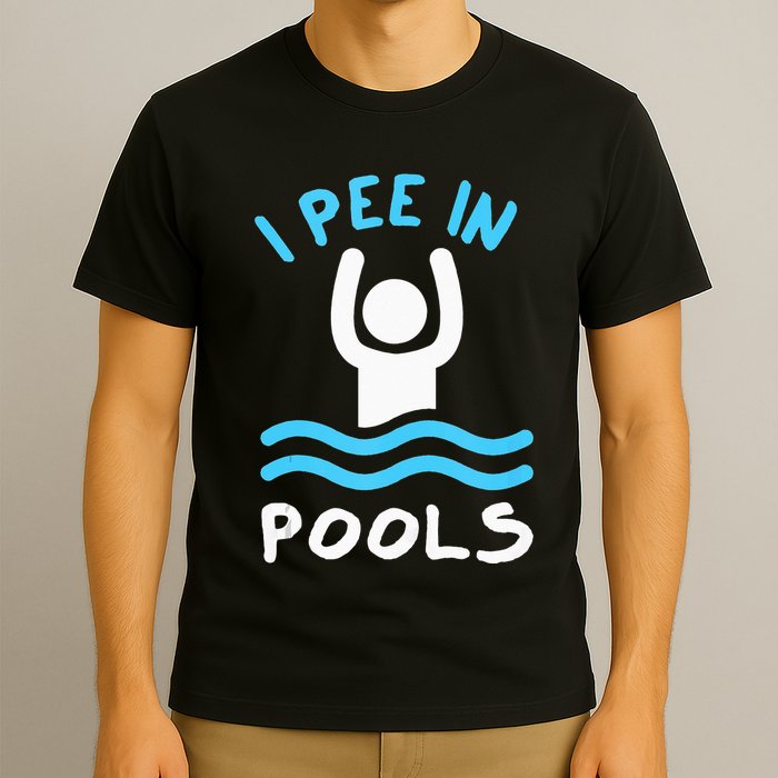 Swimmer Funny Swimming I Pee In Pools T-Shirt